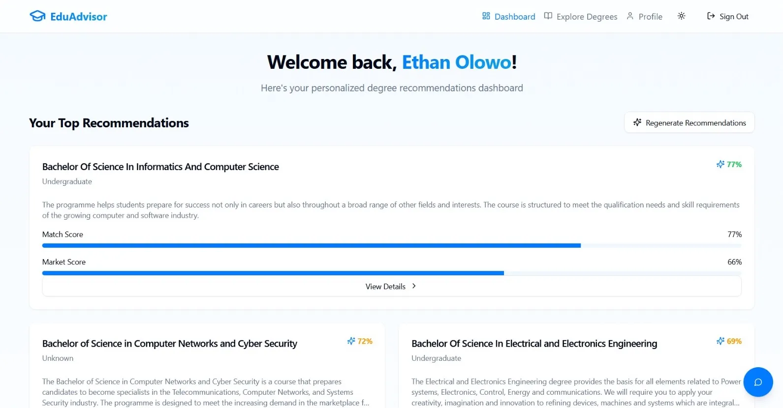 Student Dashboard